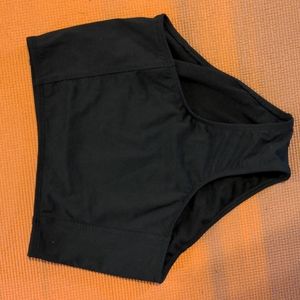 Athlete high waist black biki bottom